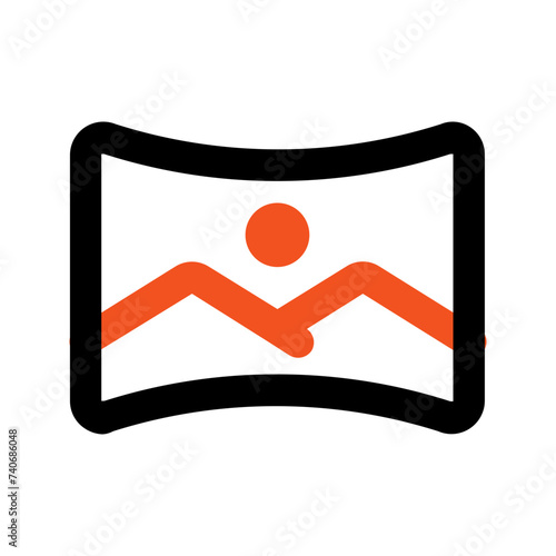 panorama line icon