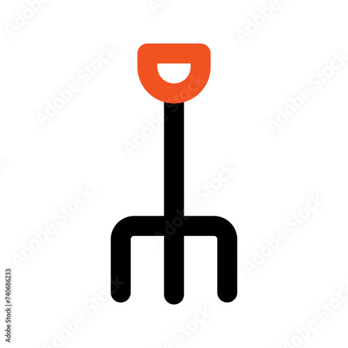 pitchfork line icon