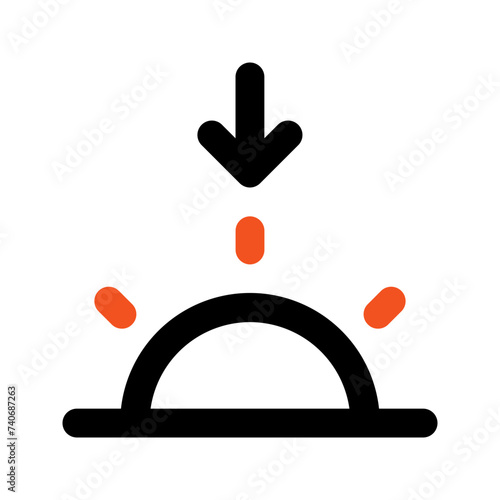 sunset line icon