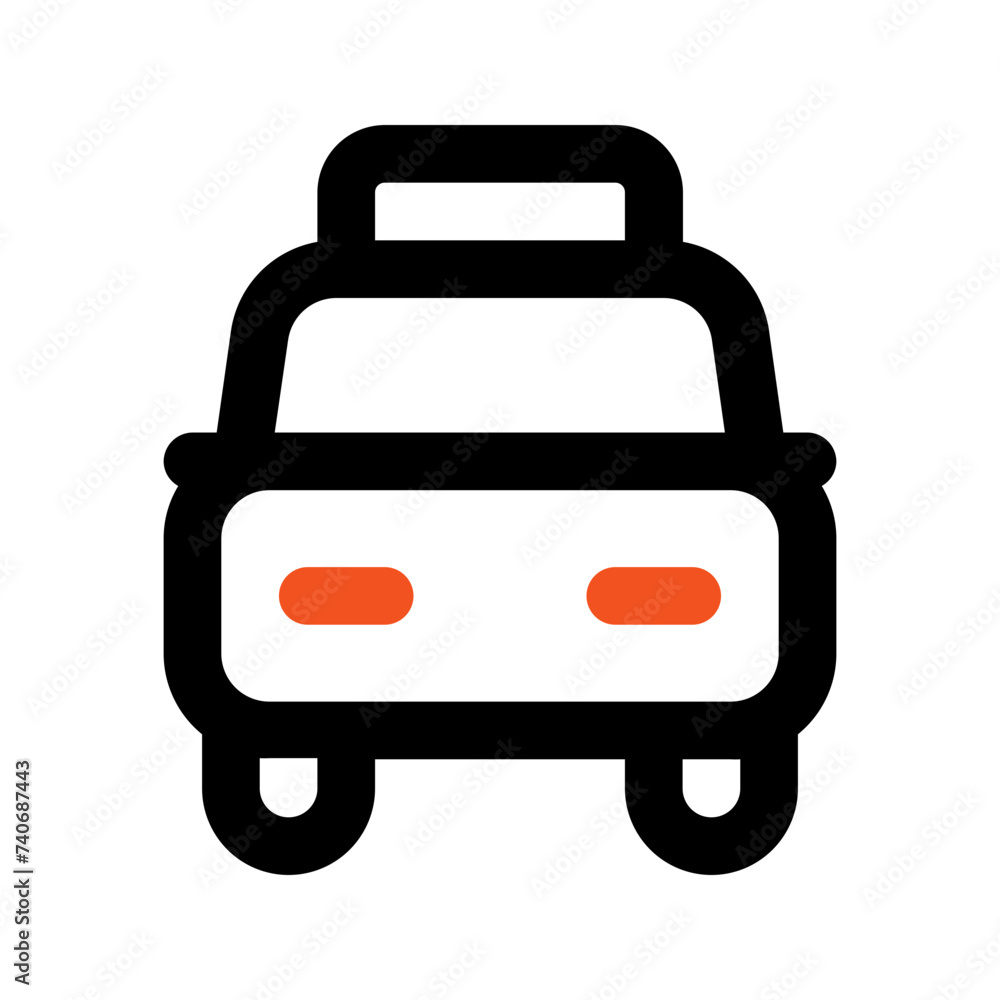 taxi line icon taxi line icon