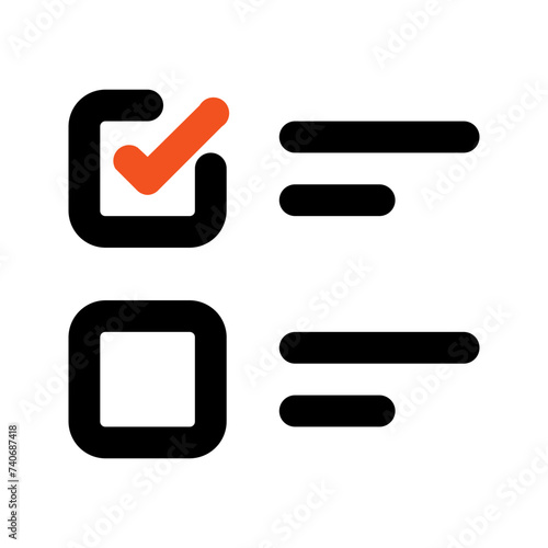 tasks line icon