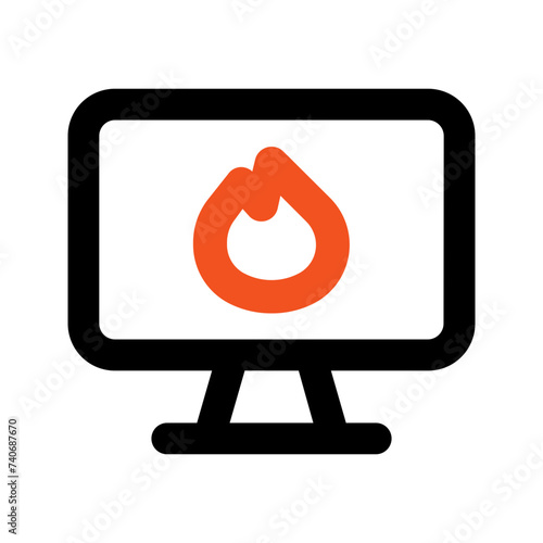 trending topic line icon