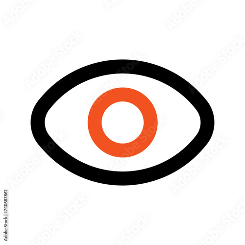 Free Download vision line icon - GFXLoad