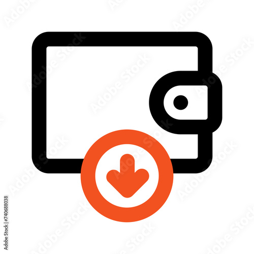 withdraw line icon