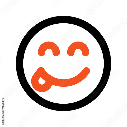 yummy line icon