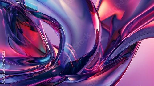  colorful glass designs smacked together, in the style of futuristic digital art, made of liquid metal, distorted and elongated forms, fluid gestures, dark navy and light