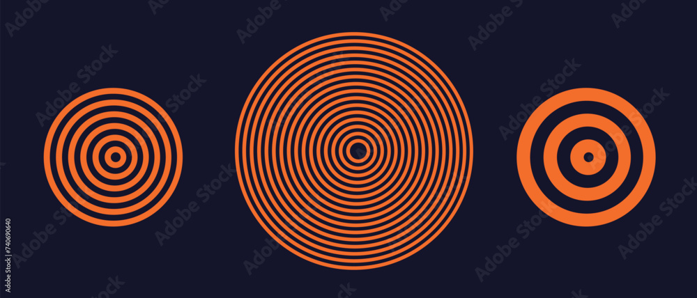 Circles Orange Lines. Abstract 3d Pattern Ring Technology Science for Social Media Posts, Mobile Apps, Cards, Invitations and Banners Design. Technology Cyber, Hi-tech in Vector illustration. Circles Orange Lines. Abstract 3d Pattern Ring Technology Science for Social Media Posts, Mobile Apps, Cards, Invitations and Banners Design. Technology Cyber, Hi-tech in Vector illustration.