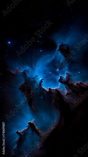 Blue Nebula in sky