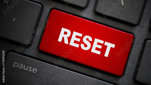 Photos Reset text button on keyboard