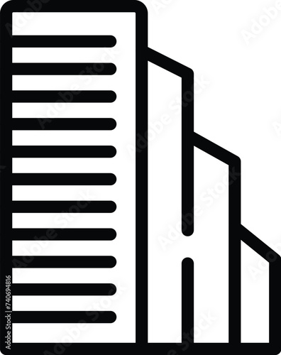 Oslo cityscape icon outline vector. Nordic country. Scandinavia urban infrastructure