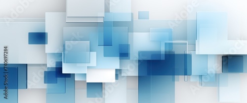 an abstract background with blue and white squares