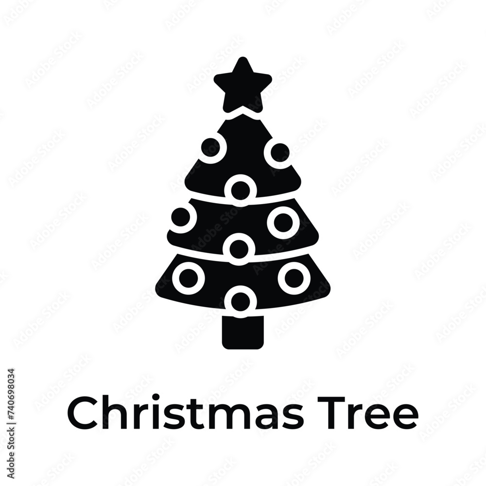 Have a look at this creative and beautiful icon of Christmas tree, up for premium use Have a look at this creative and beautiful icon of Christmas tree, up for premium use