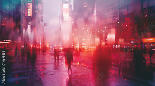 Blur city lifestyle.