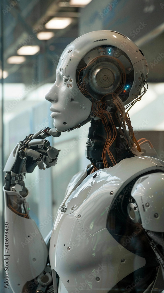 Fototapeta premium Understanding the basics of Artificial Intelligence and its ethical implications in decision making processes