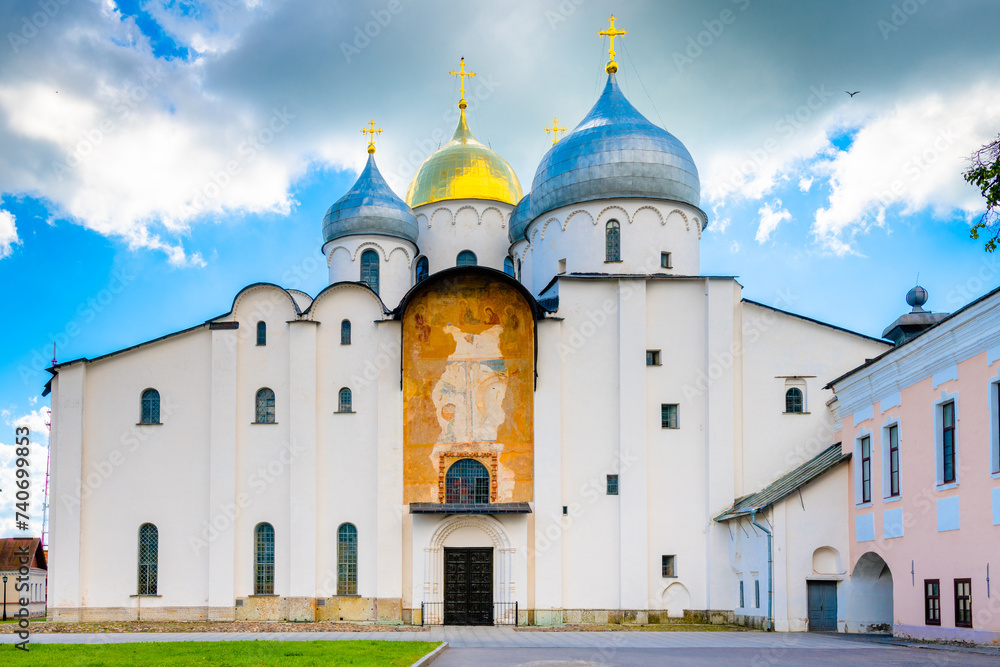 Fresco of the Cathedral of St. Sophia, Veliky Novgorod, Russia