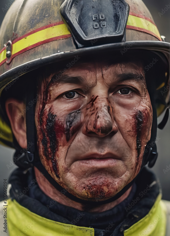 portrait of a firefighter portrait of a firefighter