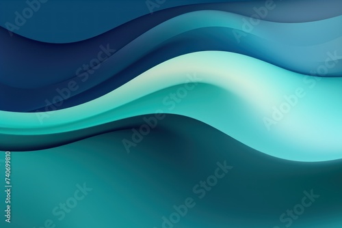 colorful horizontal banner. modern waves background design