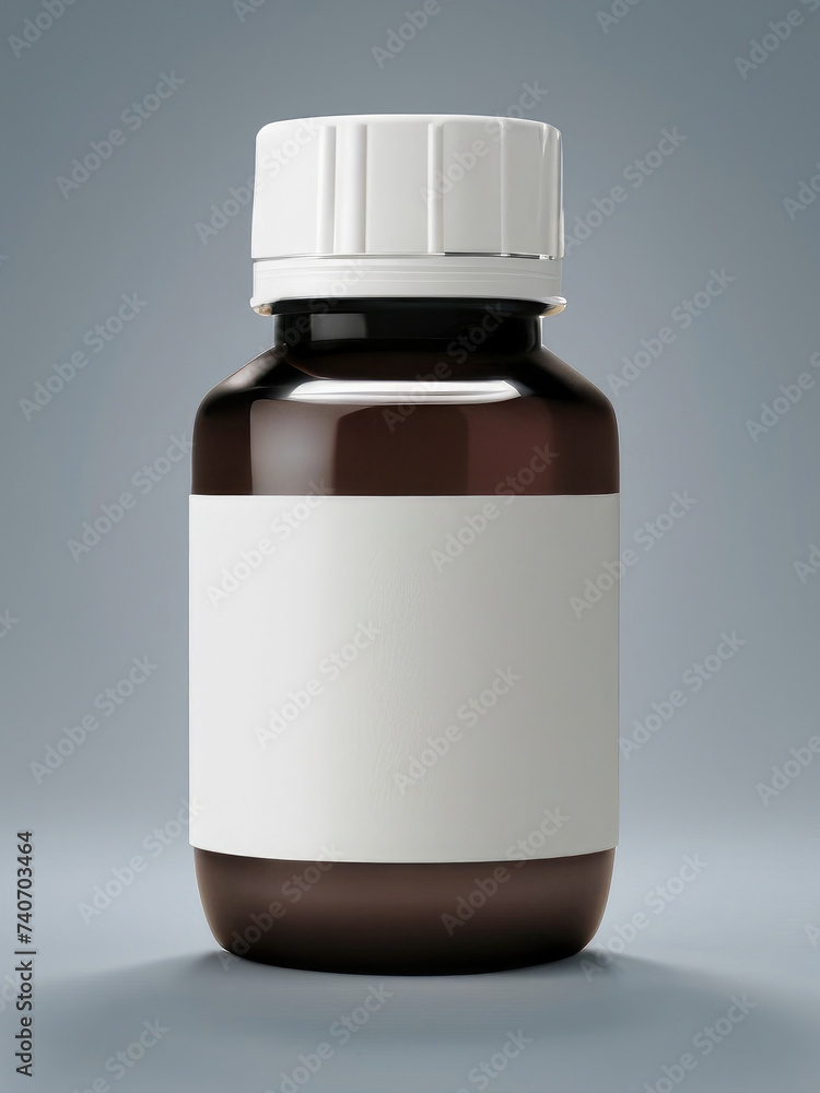 white medicine bottle, mock-up of pills can, container of pharmaceutical, white label white medicine bottle, mock-up of pills can, container of pharmaceutical, white label