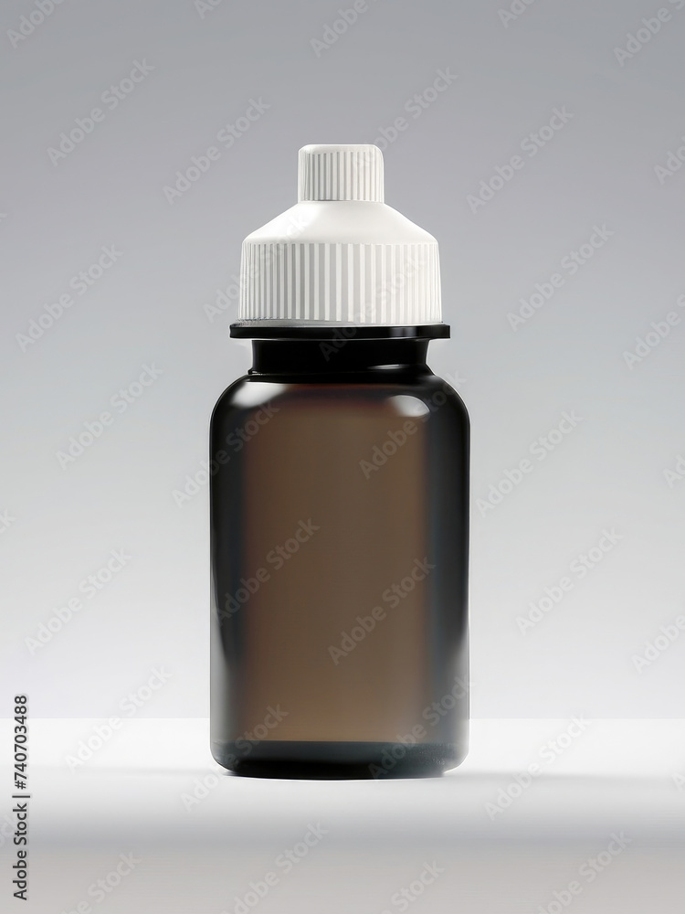 white medicine bottle, mock-up of pills can, container of pharmaceutical, white label white medicine bottle, mock-up of pills can, container of pharmaceutical, white label