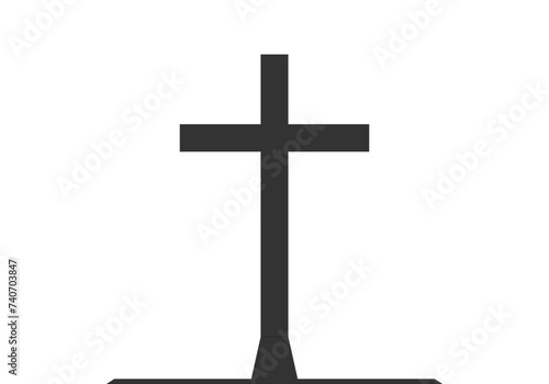 Icono negro de cruces de semana santa.