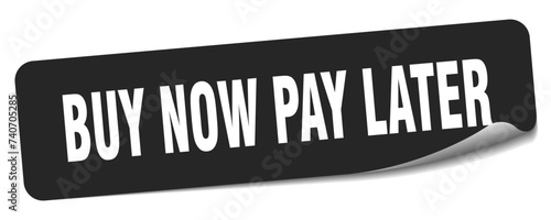 buy now pay later sticker. buy now pay later label