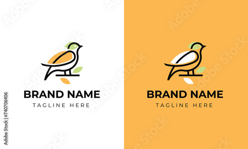 vector line art of abstract colorful hummingbird colibri wall art design minimal bird line logo icon illustration isolated on white background