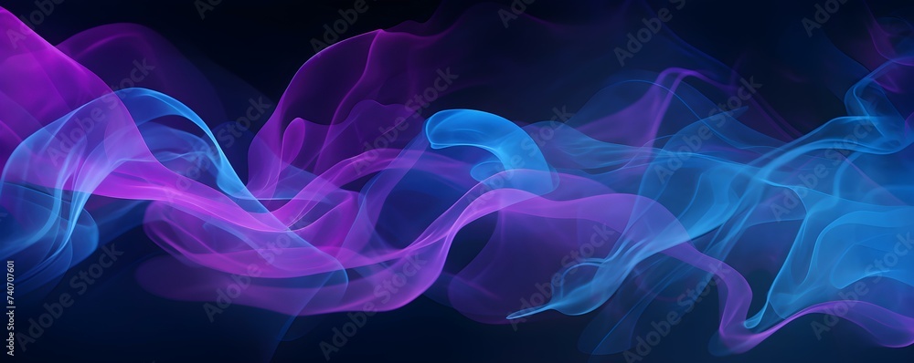Creating an Abstract Noise Effect in Blue, Purple, and Black for a Website Header. Concept Abstract Art, Noise Effect, Blue, Purple, Black, Website Header