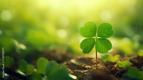 Beautiful four leaf clover plant pictures
