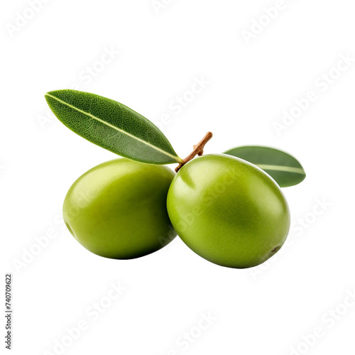 Olive fruit isolated on transparent background