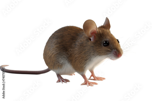 mouse isolated on transparent background - Generative AI