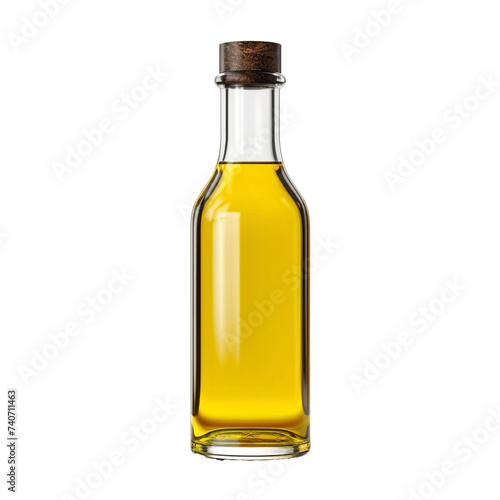 Olive oil bottle isolated on transparent background