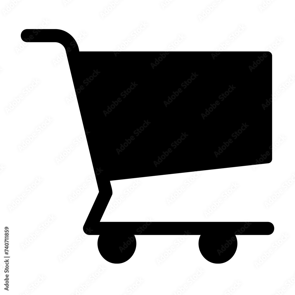 shoping cart glyph icon shoping cart glyph icon
