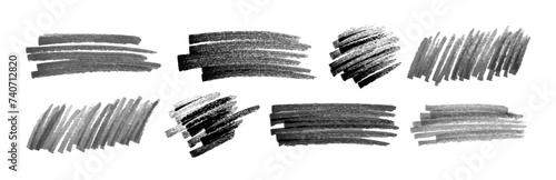 Spots drawn with a black marker