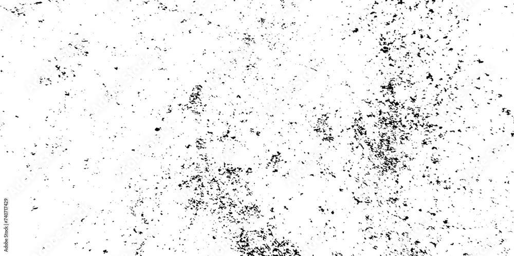 Black and white Dust overlay distress grungy effect paint. Black and white grunge seamless texture. Dust and scratches grain texture on white and black background.	
