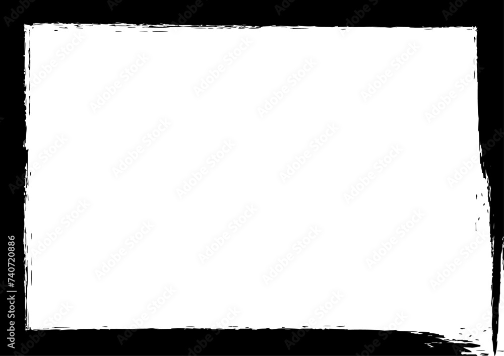 Ractangle grunge frame. Grunge splash border. Graffiti frame isolated on transparent background. Ractangle grunge frame. Grunge splash border. Graffiti frame isolated on transparent background.