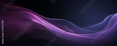 Purple Waves on a Dark Background: A Mesmerizing Abstract Design. Concept Abstract Art, Purple Hues, Dark Background, Mesmerizing Waves, Unique Design