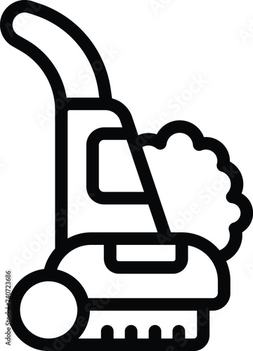 Steam floor cleaner icon outline vector. Hard surface scrubber. Indoor cleaning professional equipment