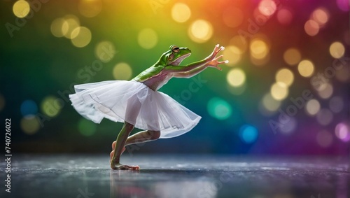 A graceful leap into the year, this frog dons a tutu and takes to the outdoor stage for a february day of ballet-inspired dancing