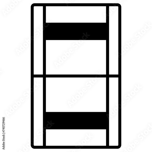  Ice Hokey glyph and line vector illustration