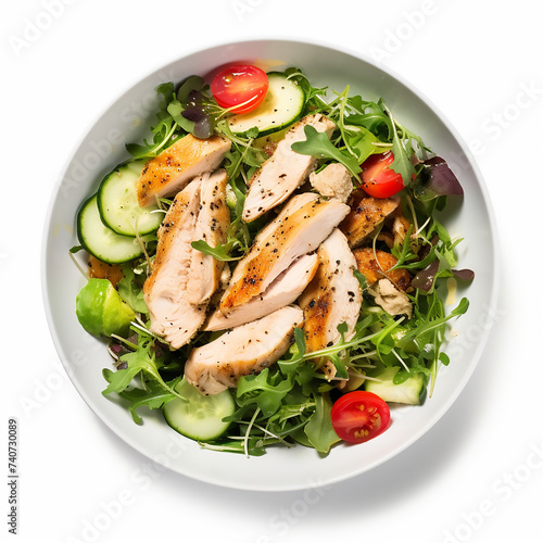 salad with chicken