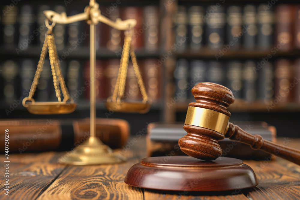Law theme, Judge gavel, law scales, Law concept of Judiciary, Jurisprudence, and Justice. AI Law theme, Judge gavel, law scales, Law concept of Judiciary, Jurisprudence, and Justice. AI