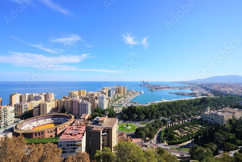 view of the city Malaga