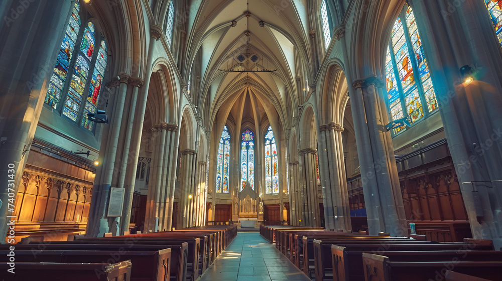 Inside Truro Cathedral.