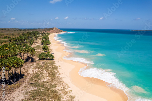 Aerial Drone View of Liman Beach Semau Island, East Nusa Tenggara, Indonesia © Peter