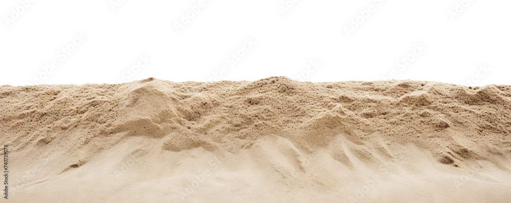 Beach or desert sand cut out - obrazy, fototapety, plakaty 