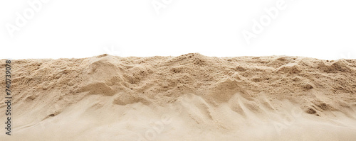 Beach or desert sand cut out photo