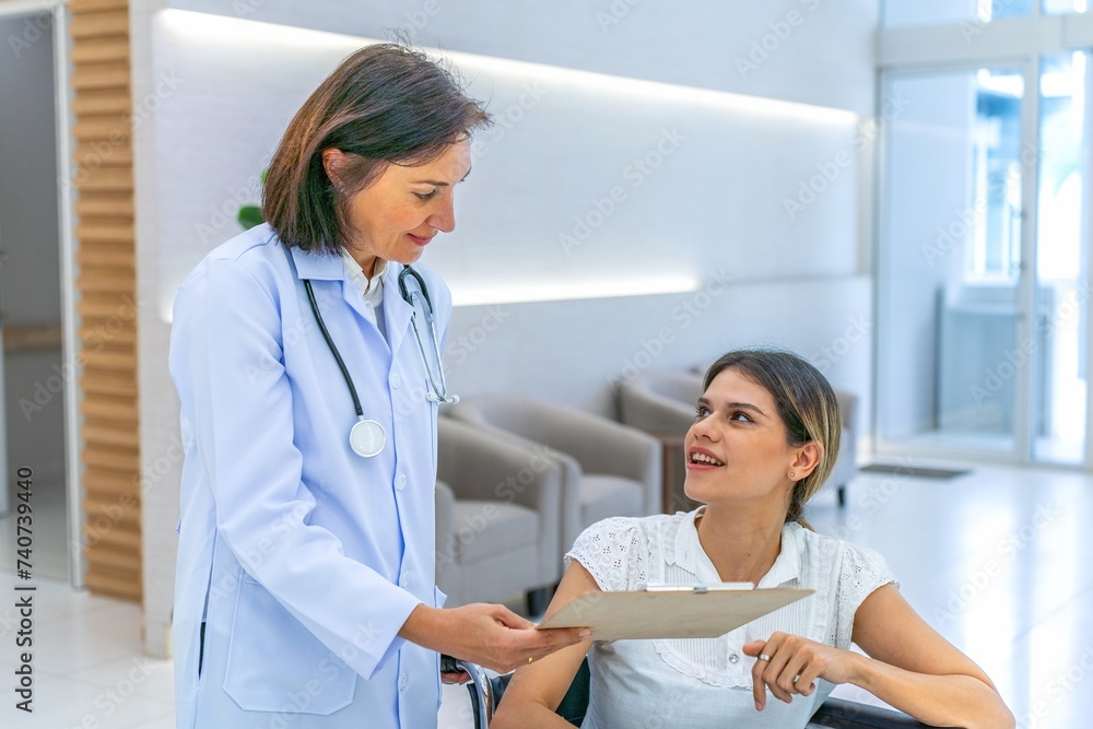 Doctor consulting with patient Doctor consulting with patient
