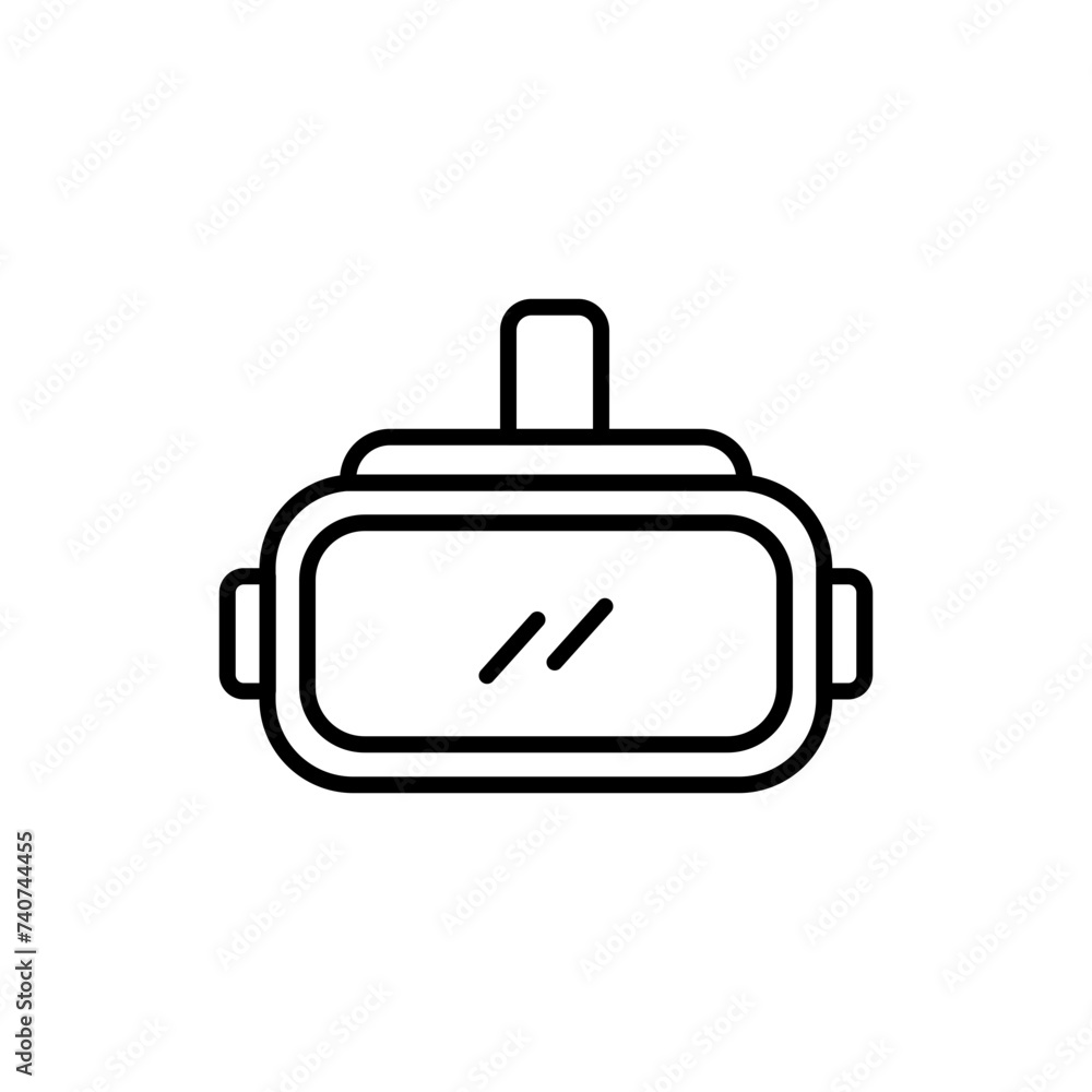Vr glasses outline icons, minimalist vector illustration ,simple transparent graphic element .Isolated on white background Vr glasses outline icons, minimalist vector illustration ,simple transparent graphic element .Isolated on white background