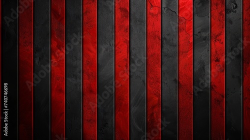 Bold Black and Red Striped Abstract Background AI Generated.