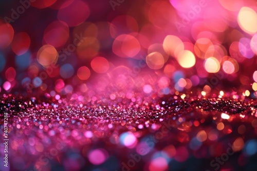 Glowing bokeh lights creating a magical  dreamy atmosphere.